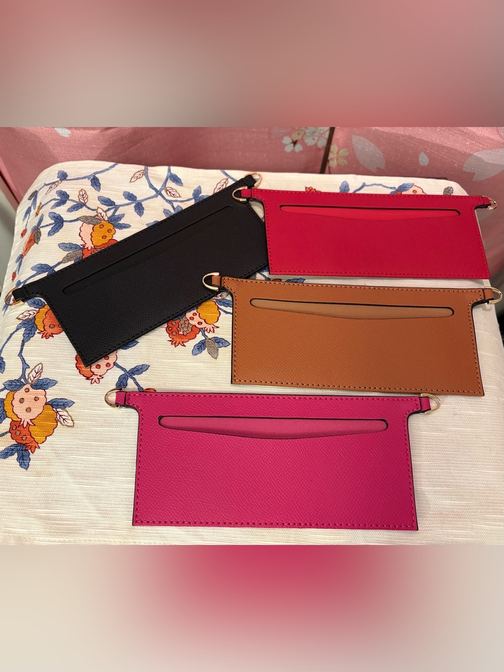 Wallet Inserts to convert Long Wallets to WOC Red Pink Black Beige